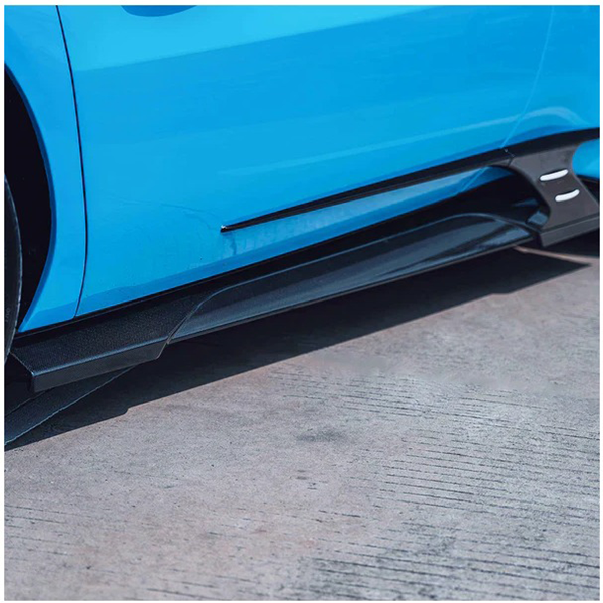 Dry Carbon Fiber Lower Side Skirts for Ferrari 296 GTB by Stratec Systems
