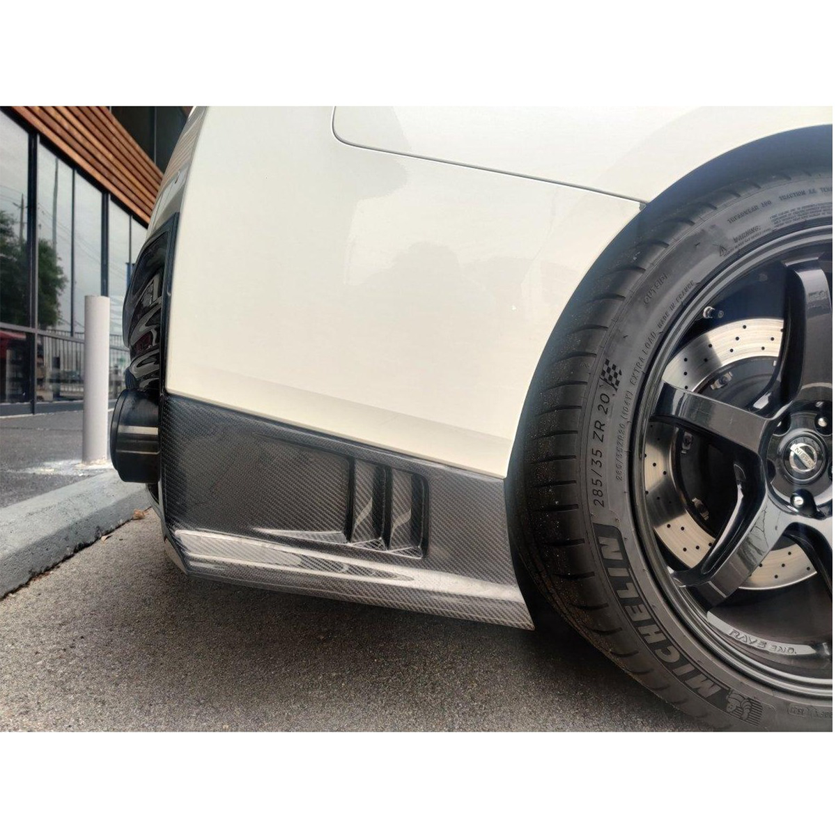 Carbon Fiber N Style Rear Diffuser for Nissan GT R R35 by Stratec Systems