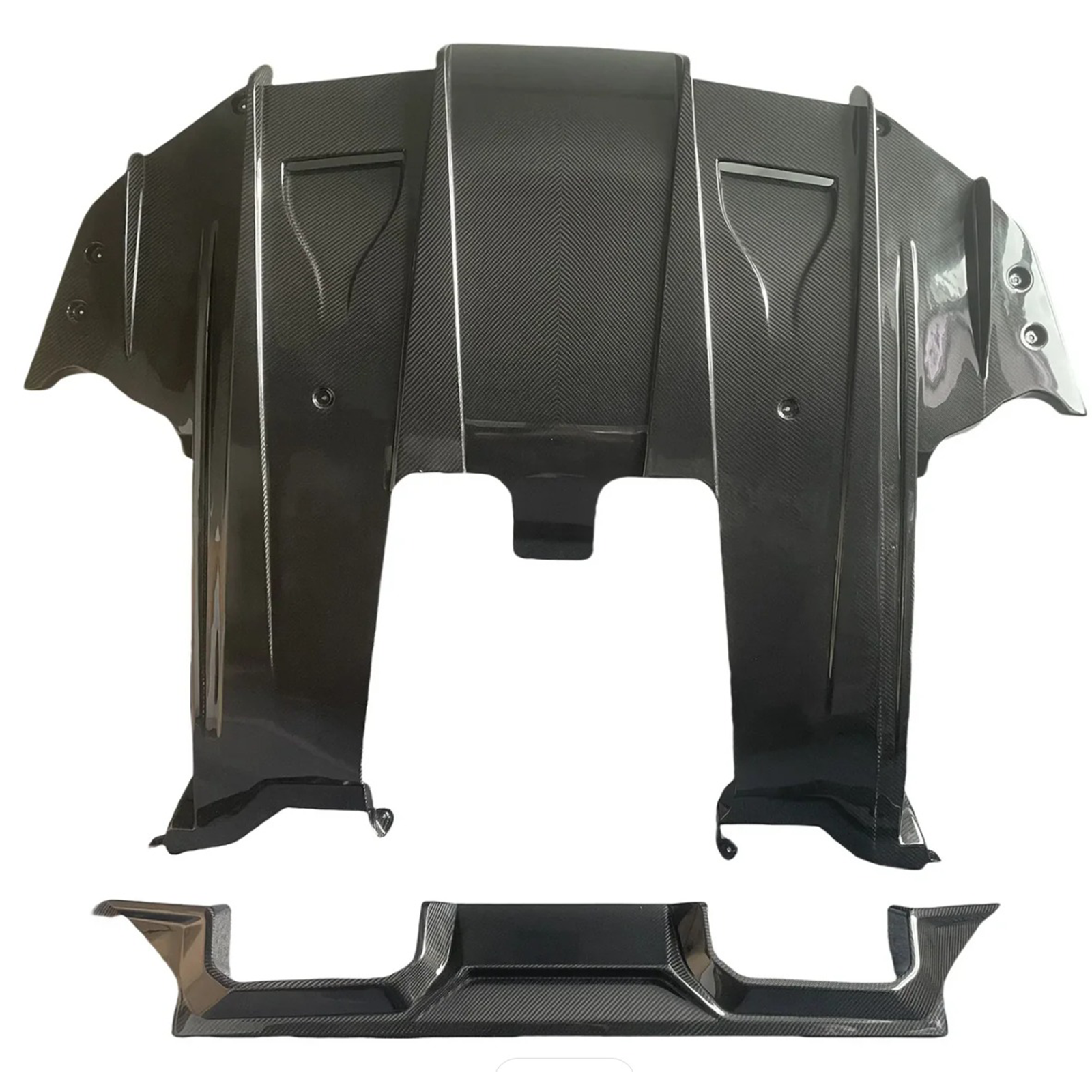 Pre-Preg Carbon Fiber Rear Undertray Diffuser V2 for BMW G87 M2 - Bull Boost Performance