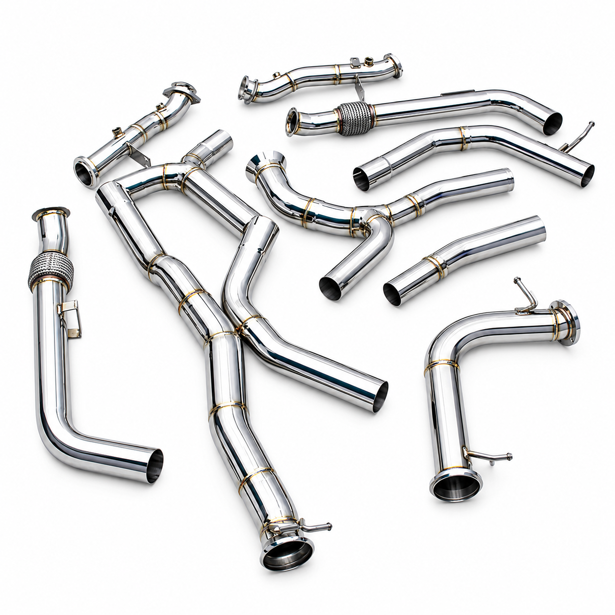 Stainless Steel Catback Exhaust System for Mercedes Benz AMG C43 3.0T by Stratec Systems