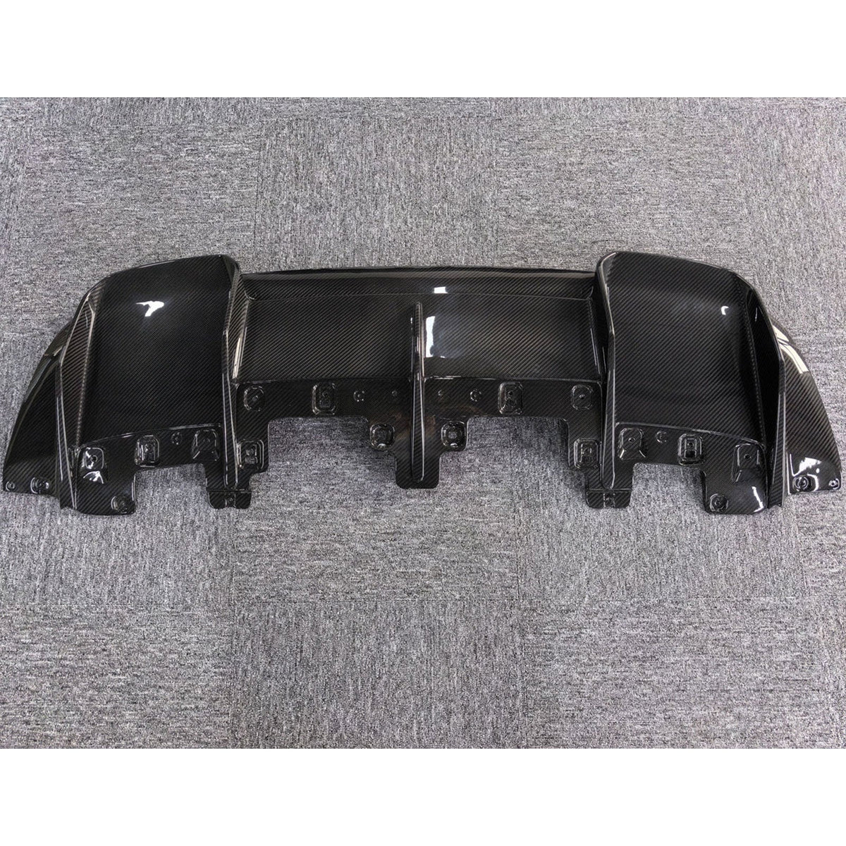 Dry Carbon Fiber Rear Diffuser for Lamborghini Huracan LP580 LP610 EVO by Stratec Systems