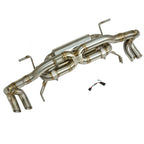 Titanium High Pitch Valved Exhaust System for Lamborghini Gallardo LP - Bull Boost Performance