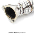 Free Flow 304 Stainless Exhaust Downpipe for Audi S4 S5 B8 - Bull Boost Performance
