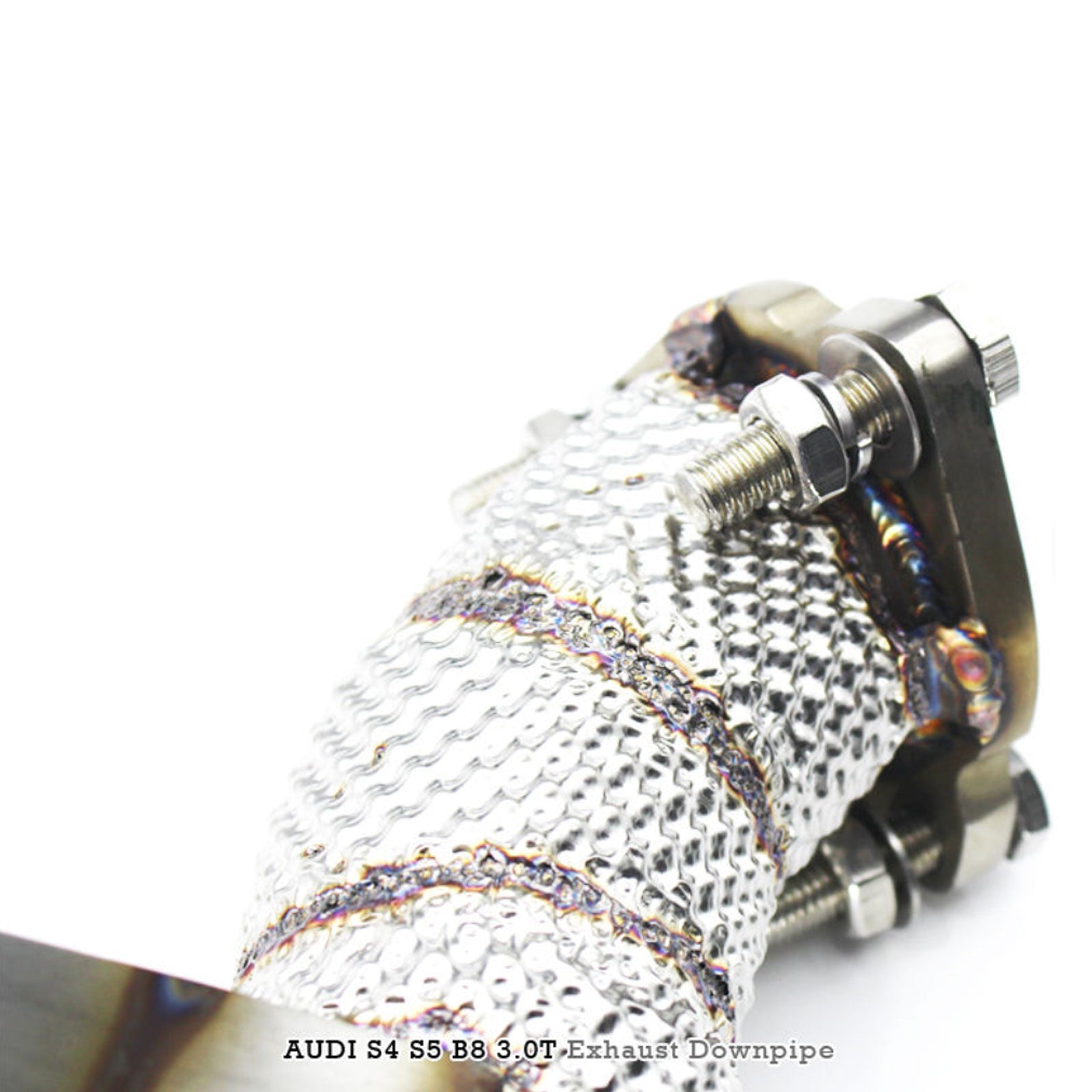Free Flow 304 Stainless Exhaust Downpipe for Audi S4 S5 B8 - Bull Boost Performance