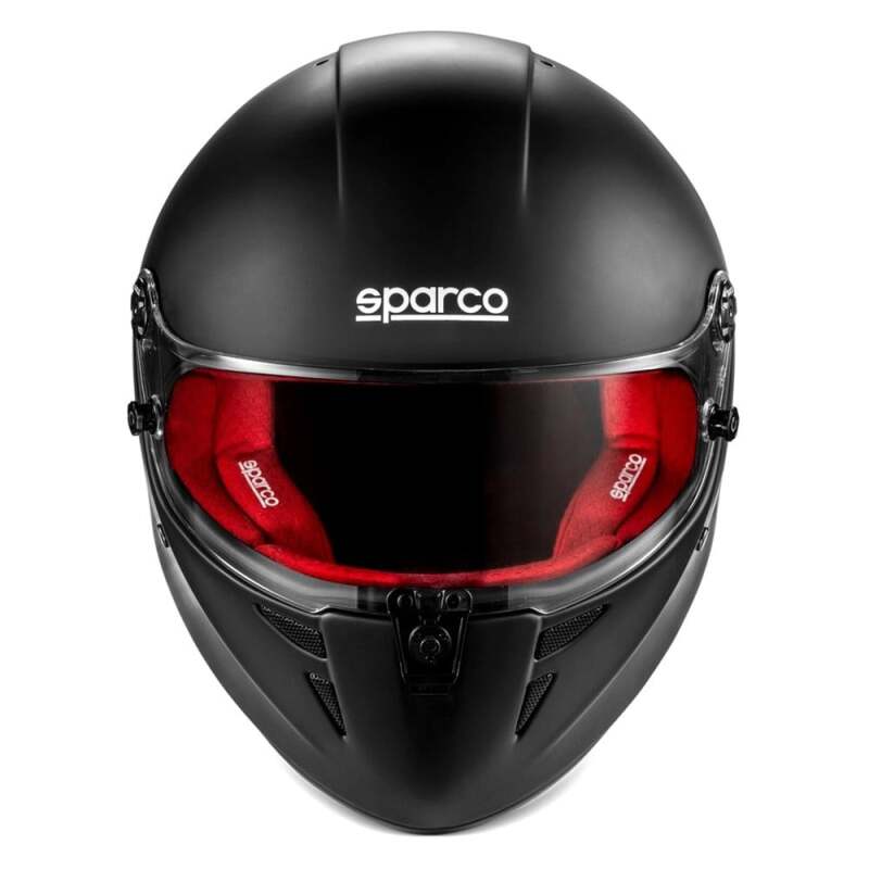 SPARCO Stealth RF Helmet - Small - Matte Black/Red