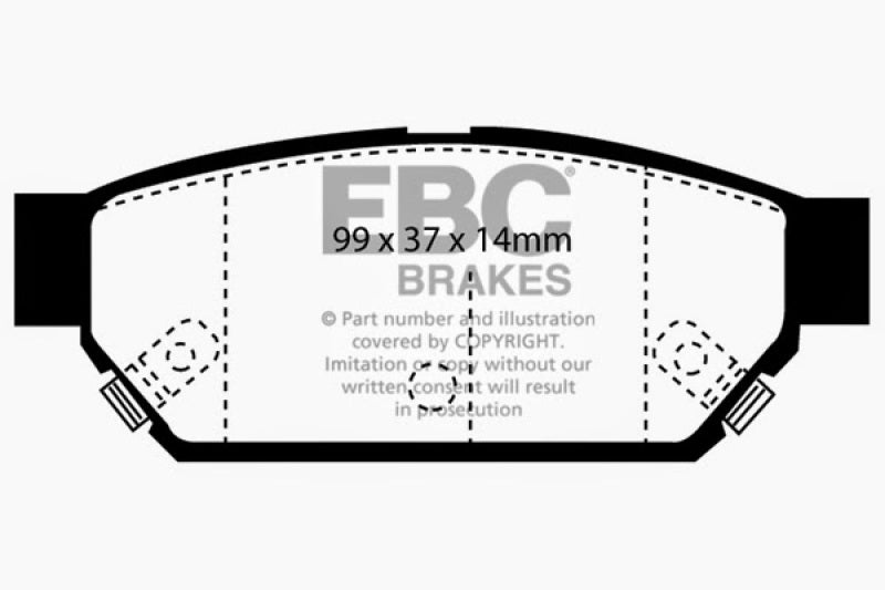 EBC 93-96 Eagle Summit 1.5 Ultimax2 Rear Brake Pads