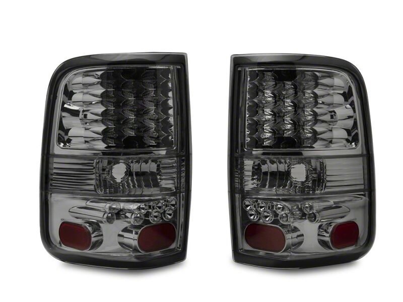 Raxiom 04-08 Ford F-150 Styleside LED Tail Lights- Chrome Housing- Smoked Lens