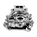 Edelbrock RPM Air-Gap Intake Manifold for Big-Block Chevy Oval Port - Chrome Plasma Finish