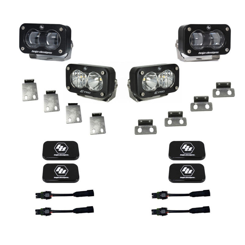 Baja Designs 21+ Ford Raptor S2 SAE Pro Fog Pocket Light Kit