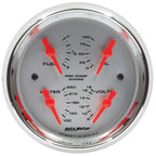 Autometer Marine Chrome 3-3/8in Gauge - 100PSI