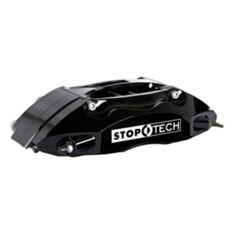 StopTech 91-05 Acura NSX Rear BBK w/Black ST-40 Calipers Slotted 328x28mm Rotors Pads SS Lines