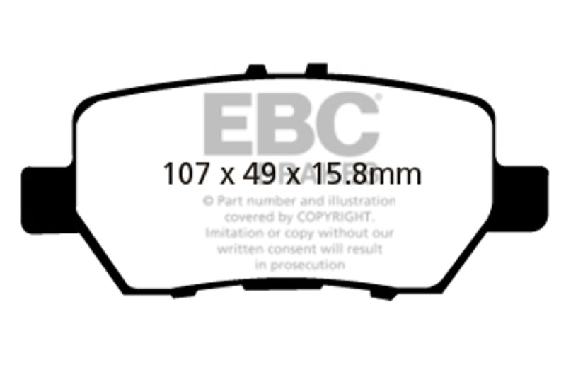 EBC 05-08 Acura RL 3.5 Ultimax2 Rear Brake Pads