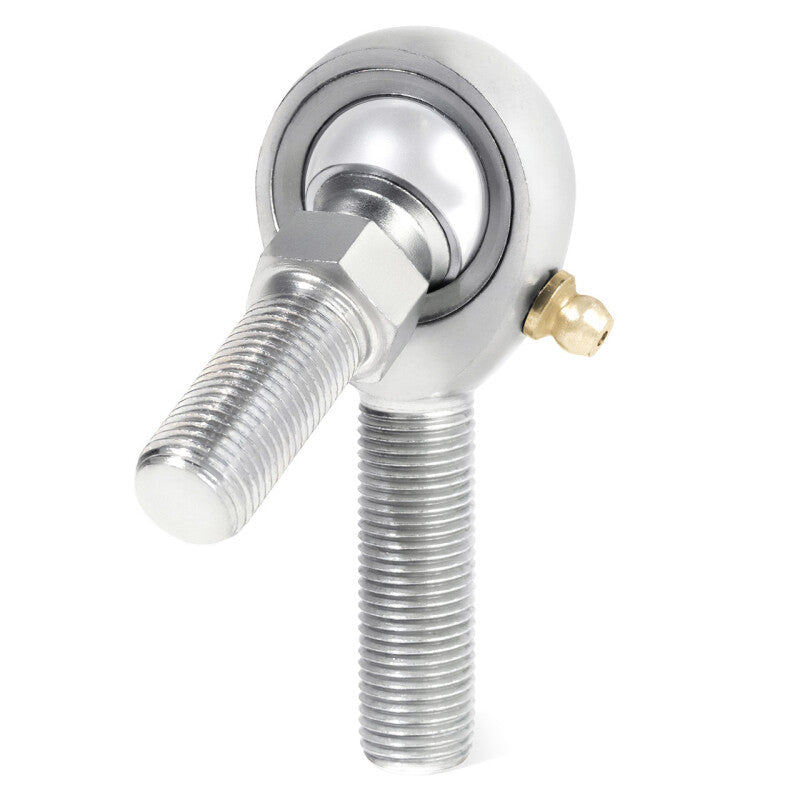 QA1 K Series 3-Pc Rod End - Male/Right Hand - .375in Bore x 3/8-24 w/Stud & Zerk - Carbon Steel
