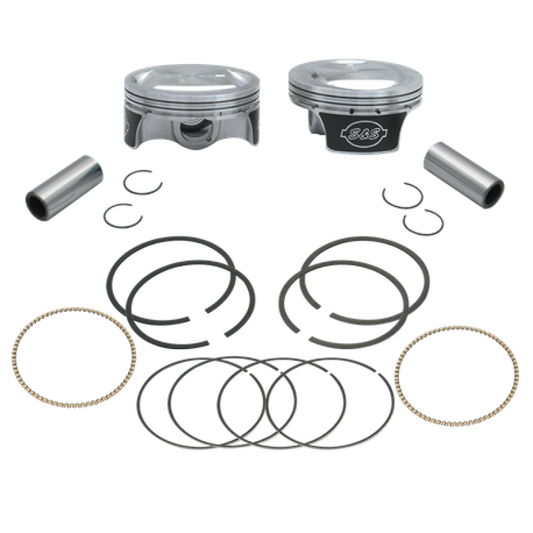 S&S Cycle 2007+ BT 3-7/8in x 4-3/8in Piston Set - .005in