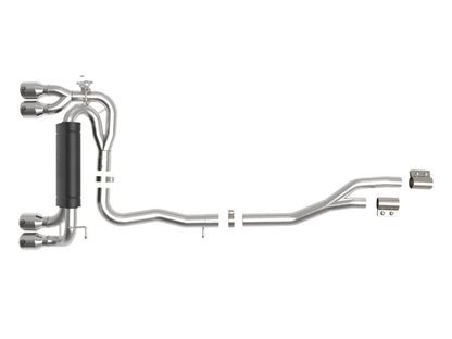 aFe MACHForce XP Exhausts Cat-Back SS 19-21 BMW M2 Competition L6-3.0L w/Polished Tips