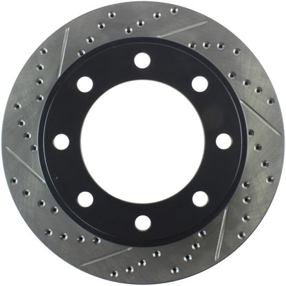 StopTech 00-05 Ford Excursion 4WD / 99-04 F250/F350 Pickup Front Slotted & Drilled Right Rotor