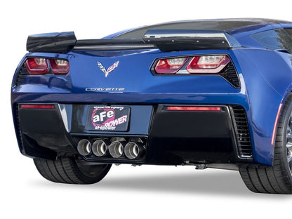 aFe MACHForce XP 3in-2 1/2in Axle Back 304SS Exhaust w/ Polished Tips 14-17 Chevy Corvette V8-6.2L