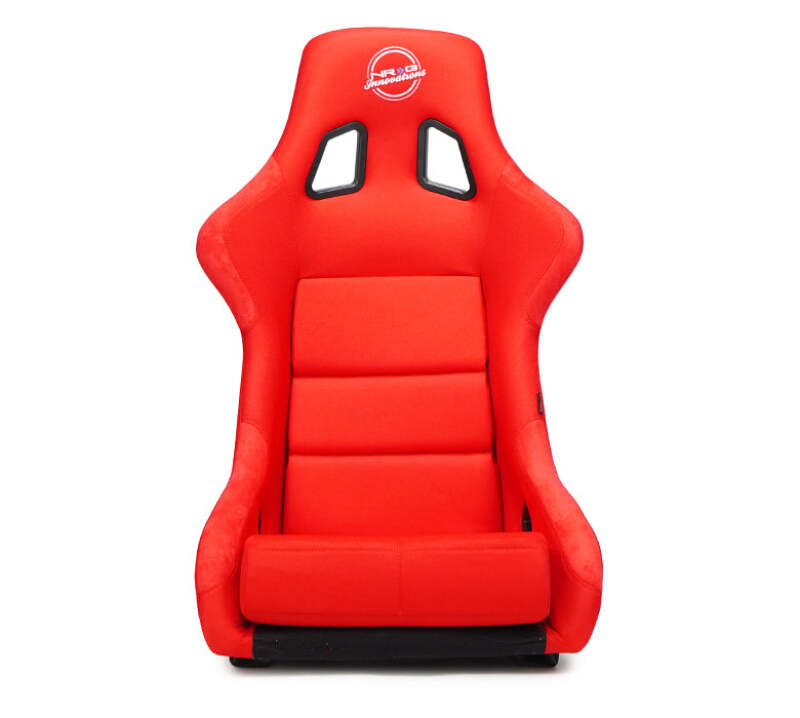 NRG FRP Fiber Glass Bucket Seat (Red) - XLarge