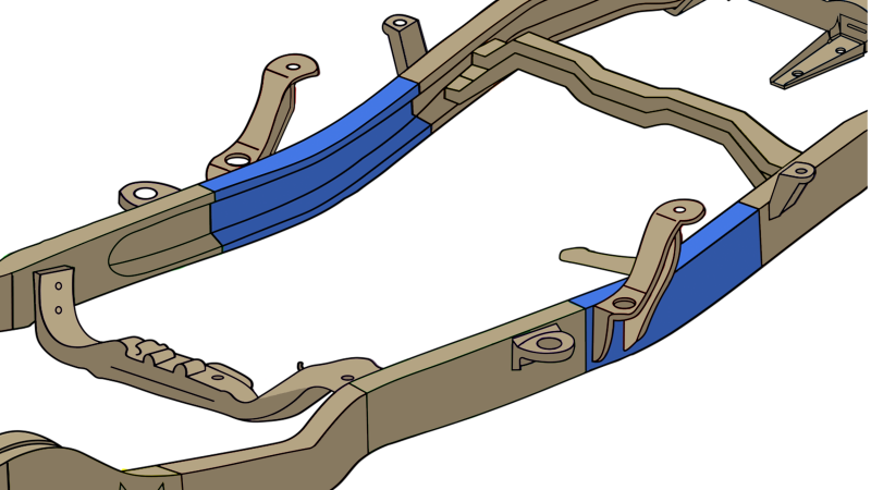 Rustbuster Leaf Spring Frame Section Right Side