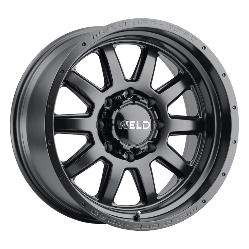 Weld Off-Road W101 20X10 Stealth 8X180 ET-18 BS4.75 Satin Black 124.3