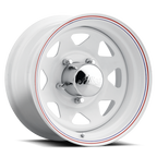 Raceline 80 Series 8 Spoke 16x8in / 8x6.5 BP / 4.5in BS - White