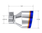 MBRP T304 SS Burnt End Tip 2.125inID, 5inOD Out, 7.25in Length, Pair 17-25 BRZ / GR86