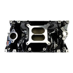 Edelbrock RPM Air-Gap Manifold for Small-Block Chevy Vortec - Black Plasma Finish