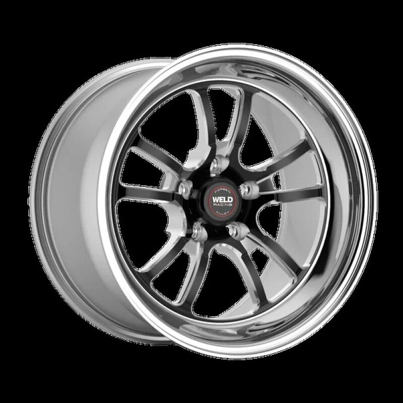 Weld S70 RT-S 18x5in / 5x120.65 BP / 2.7in. BS - Black Center - Polished Shell Wheel