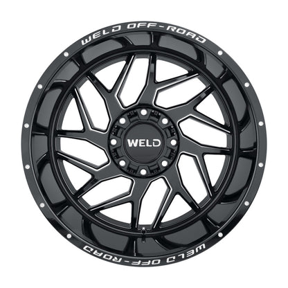 Weld Off-Road W117 22X12 Fulcrum 6X135 6X139.7 ET-44 BS4.75 Gloss Black MIL 106.1