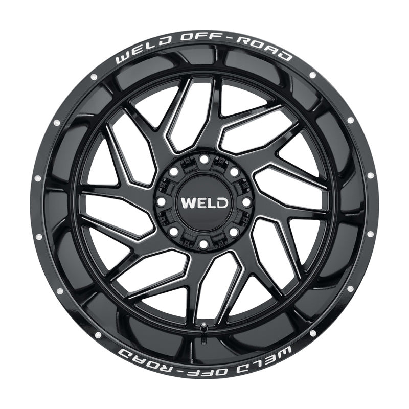 Weld Off-Road W117 22X10 Fulcrum 8X180 ET13 BS6.00 Gloss Black MIL 124.3