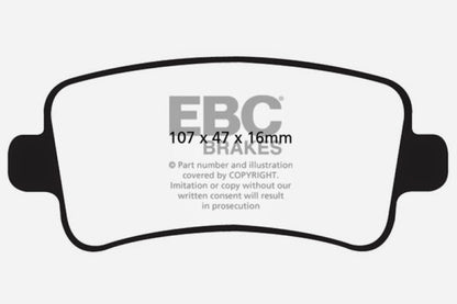 EBC 10+ Buick Allure (Canada) 3.0 Ultimax2 Rear Brake Pads