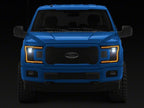 Raxiom 18-20 Ford F-150 LED Halo Surround Headlights with Amber DRL- Black Housing- Clear Lens