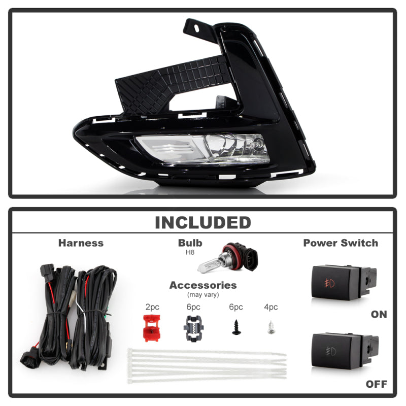 Spyder 20-22 Nissan Sentra OEM Fog Light - Clear (FL-NS20-C)