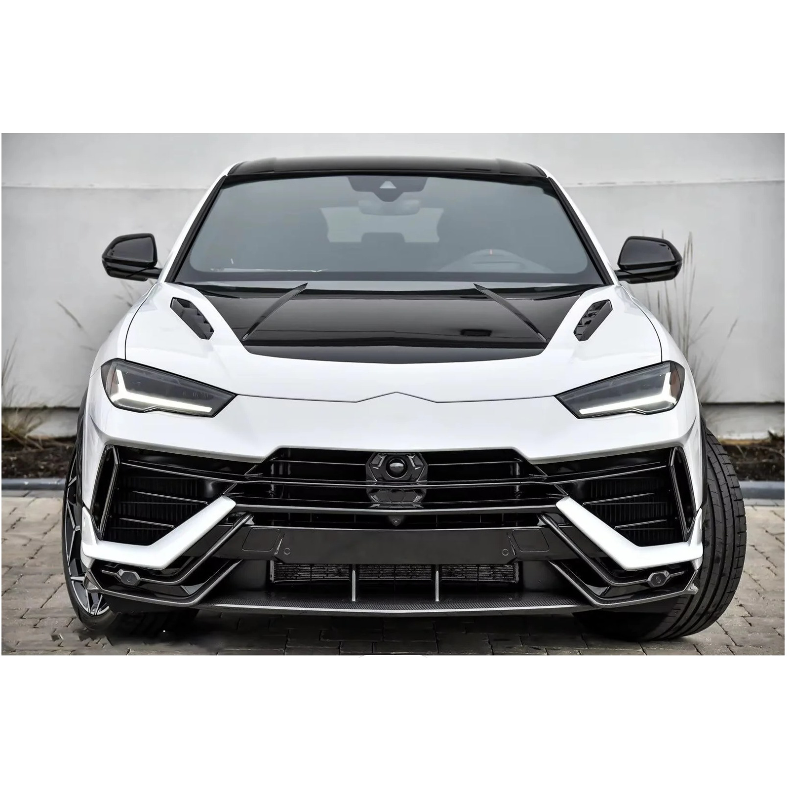 AX Style Dry Carbon Fiber Front Splitter Lip for Lamborghini Urus - Bull Boost Performance