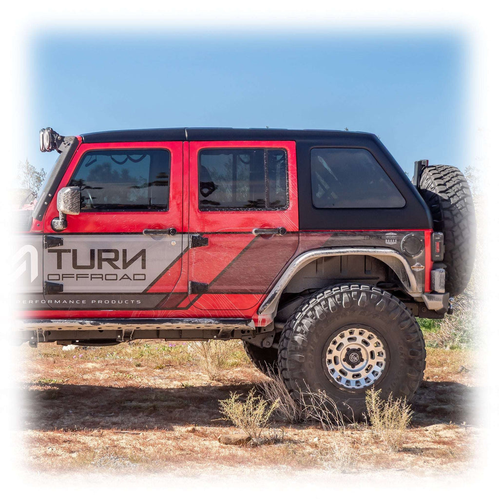 Turn Offroad 2-Piece Fastback Hard Top for Jeep Wrangler JK Unlimited 4-Door