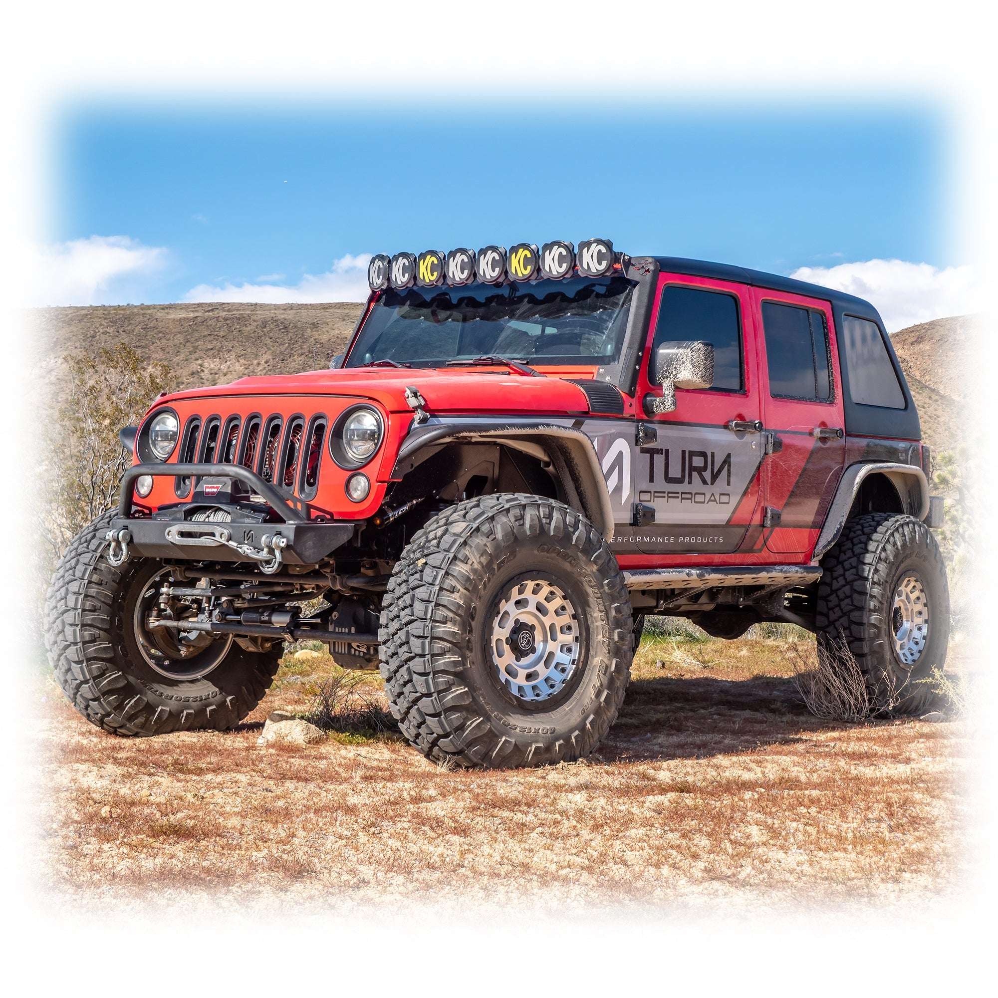 2-Piece Fastback Hard Top for Jeep Wrangler JK Unlimited 4-Door