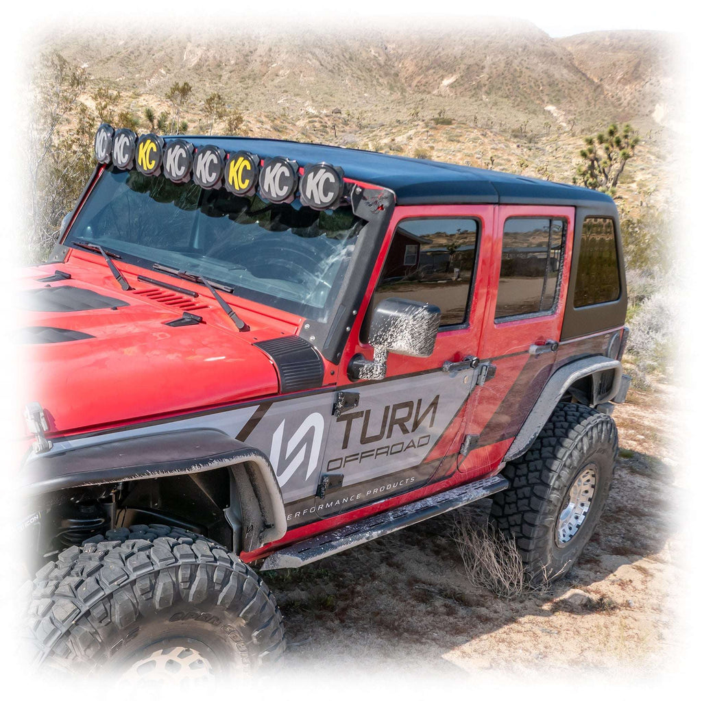 Turn Offroad 2-Piece Fastback Hard Top for Jeep Wrangler JK Unlimited 4-Door