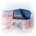 Turn Offroad 2-Piece Fastback Hard Top for Jeep Wrangler JK Unlimited 4-Door