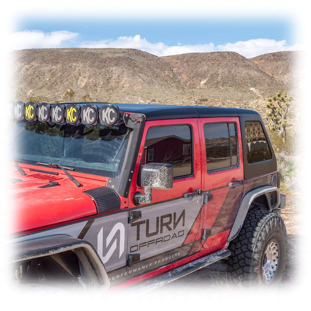Turn Offroad 2-Piece Fastback Hard Top for Jeep Wrangler JK Unlimited 4-Door