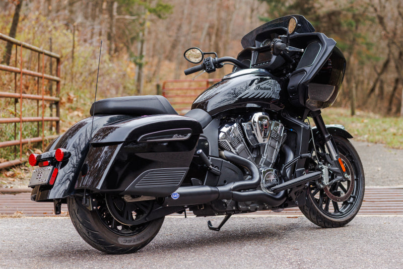S&S Cycle 20-23 Indian Challenger Models Qualifier 2-1 Black Exhaust System