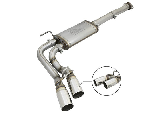 aFe Power Rebel Series 3in SS Cat-Back Exhaust w/ Polished Tips 2005-2015 Toyota Tacoma V6-4.0L