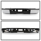 xTune 07-13 Chevy Silverado/GMC Sierra 1500 OEM Style Steel Rear Bumper - Chrome RB-CS07-SET-C