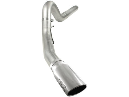 aFe MACHForce XP 5in DPF-Back Stainless Steel Exh Sys, polished tip,Ford Diesel Trucks 08-10 V8-6.4L