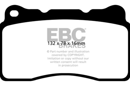 EBC 2016+ Cadillac CT6 2.0L Turbo Ultimax2 Front Brake Pads