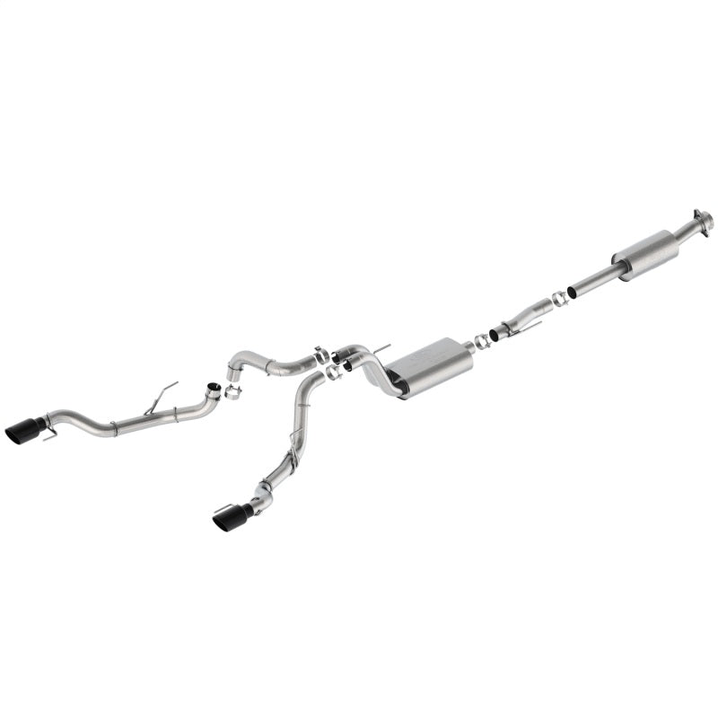 Ford Racing 21-24 F-150 Sport Bumper Exit Exhaust - Black Tips