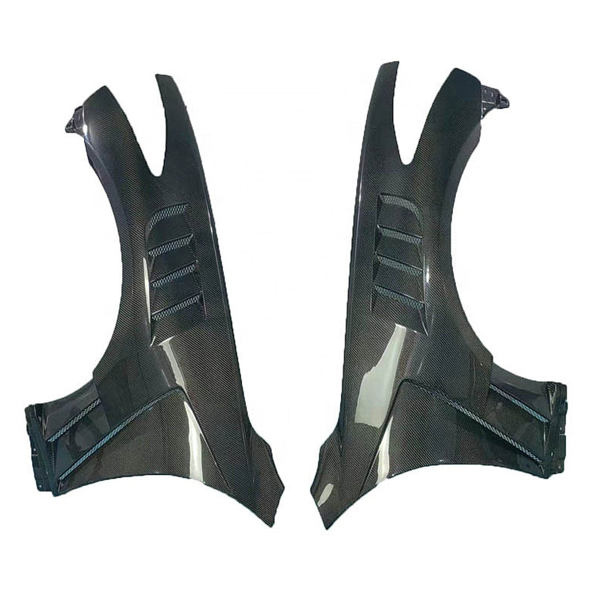 STG Style Dry Carbon Fiber Vented Front Fenders for Chevrolet Corvette C8 Stingray by Stratec Systems