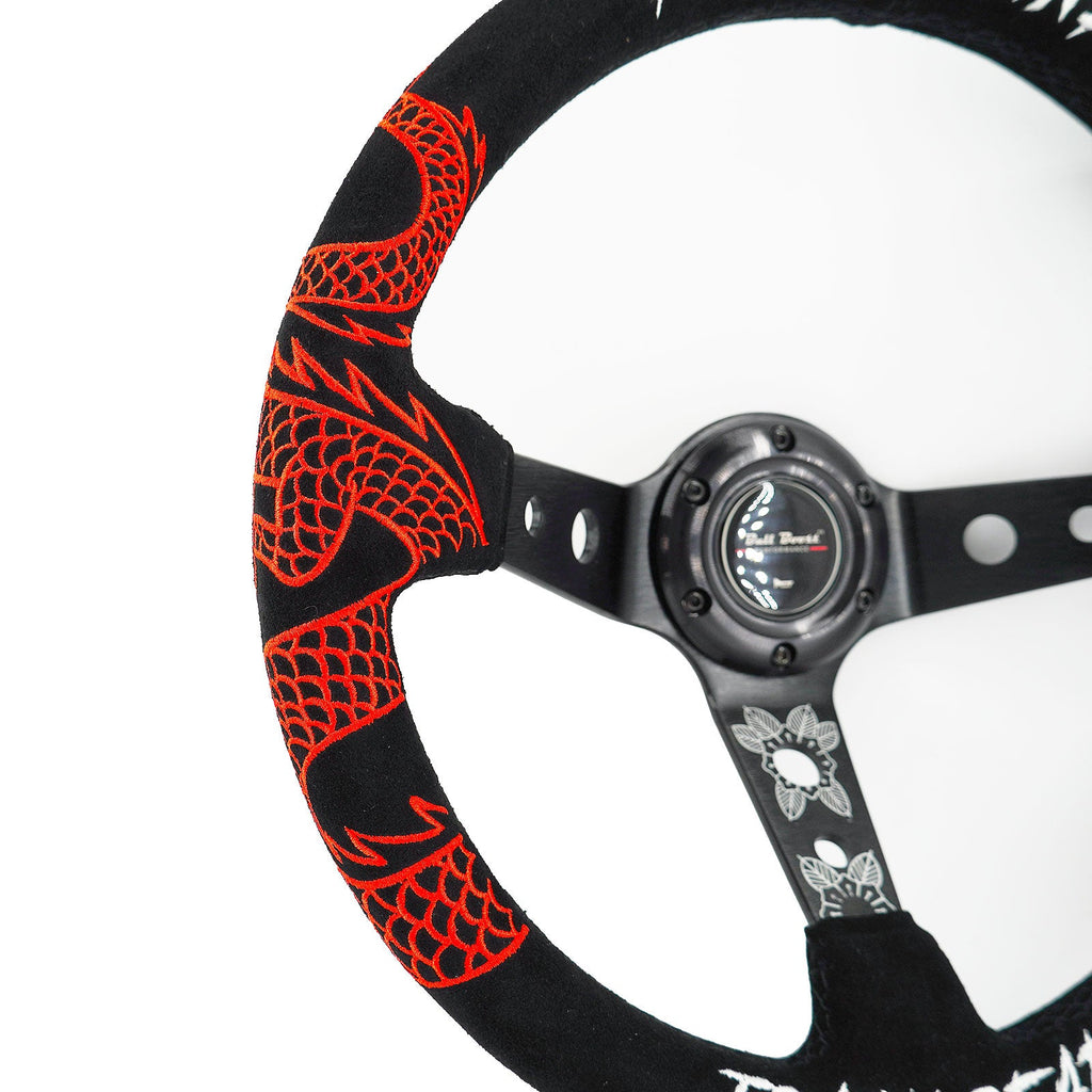Track Ready 350MM Steering Wheel + Hub Adapter Kit For Subaru Impreza WRX - Bull Boost Performance