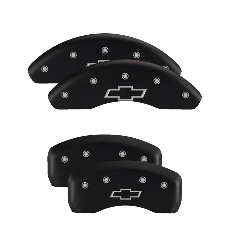 MGP Front set 2 Caliper Covers Engraved Front MGP Red finish silver ch