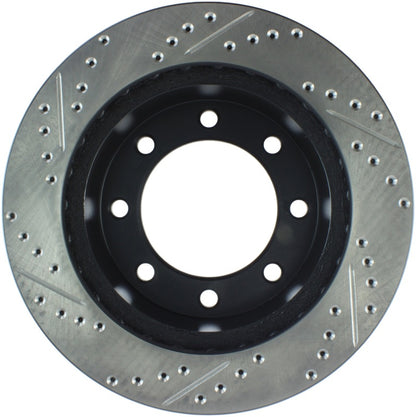 StopTech 00-05 Ford Excursion 4WD / 99-04 F250/F350 Pickup Front Slotted & Drilled Left Rotor