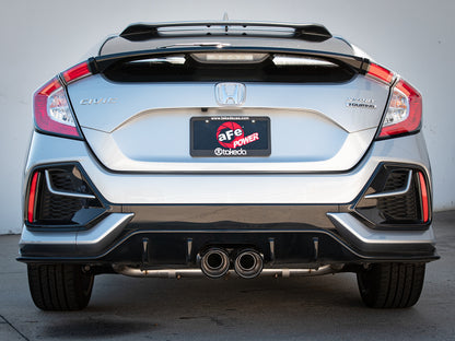 aFe Takeda 3in 304 SS Cat-Back Exhaust System w/CF Tips 17-20 Honda Civic Sport L4-1.5L (t)